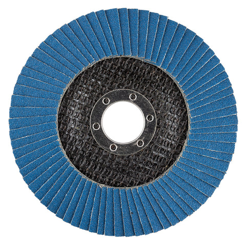 Csiszolókorong lamellás 125x22,2mm, P80 inox, fém, fa