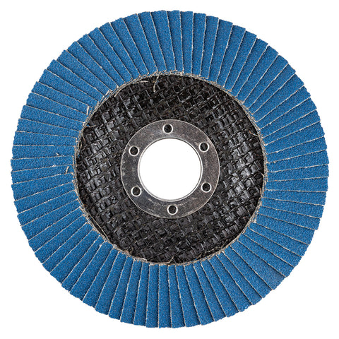 Csiszolókorong lamellás 115x22,2mm, P120 inox, fém, fa