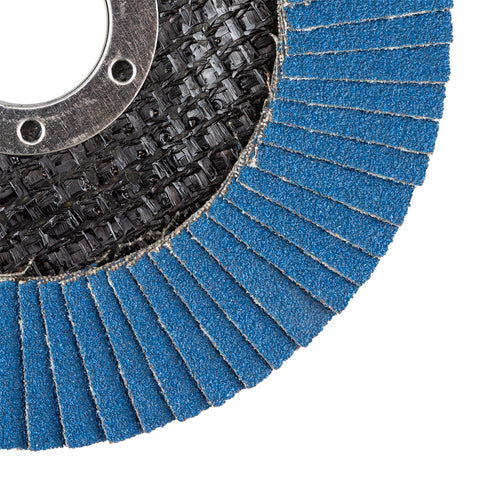 Csiszolókorong lamellás 115x22,2mm, P120 inox, fém, fa