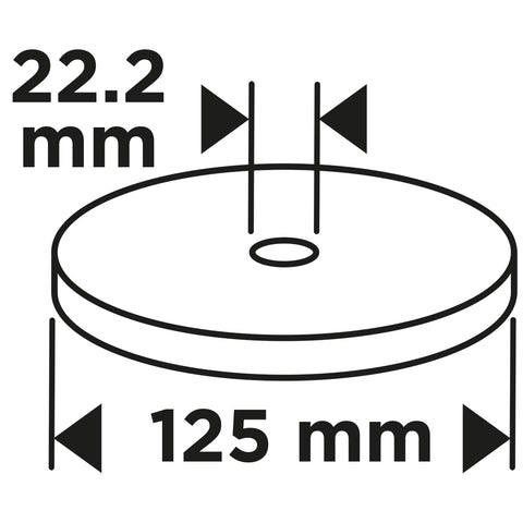 Csiszolókorong lamellás 125x22,2mm, P40 fém, fa, min.rendelés: 3db