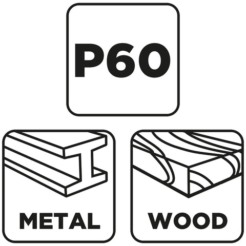 Csiszolókorong lamellás 125x22,2mm, P60 fém, fa, min.rendelés: 3db
