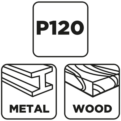Csiszolókorong lamellás 115x22,2mm, P100 fém, fa, min.rendelés: 3db