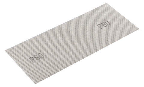 Csiszolóháló fehér 115x280mm, fa, fém, műanyag, űveg, gipszkarton csiszoláshoz, P80, min. rendelés: 3db
