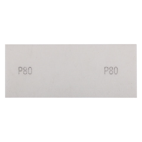 Csiszolóháló fehér 115x280mm, fa, fém, műanyag, űveg, gipszkarton csiszoláshoz, P80, min. rendelés: 3db