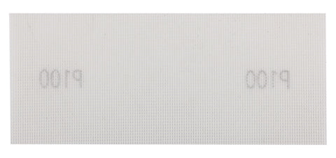 Csiszolóháló fehér 115x280mm, fa, fém, műanyag, űveg, gipszkarton csiszoláshoz, P100, min. rendelés: 3db
