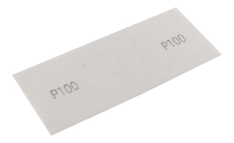 Csiszolóháló fehér 115x280mm, fa, fém, műanyag, űveg, gipszkarton csiszoláshoz, P100, min. rendelés: 3db
