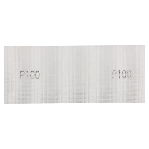 Csiszolóháló fehér 115x280mm, fa, fém, műanyag, űveg, gipszkarton csiszoláshoz, P100, min. rendelés: 3db
