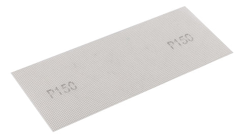 Csiszolóháló fehér 115x280mm, fa, fém, műanyag, űveg, gipszkarton csiszoláshoz, P150, min. rendelés: 3db