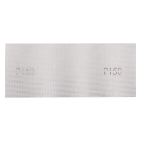 Csiszolóháló fehér 115x280mm, fa, fém, műanyag, űveg, gipszkarton csiszoláshoz, P150, min. rendelés: 3db