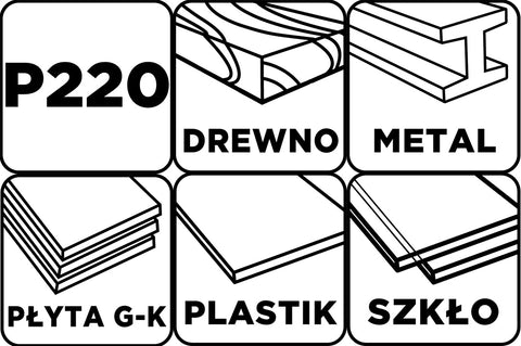 Csiszolóháló 115x280mm, fa, fém, műanyag, űveg, gipszkarton csiszoláshoz, P220, min. rendelés: 3db
