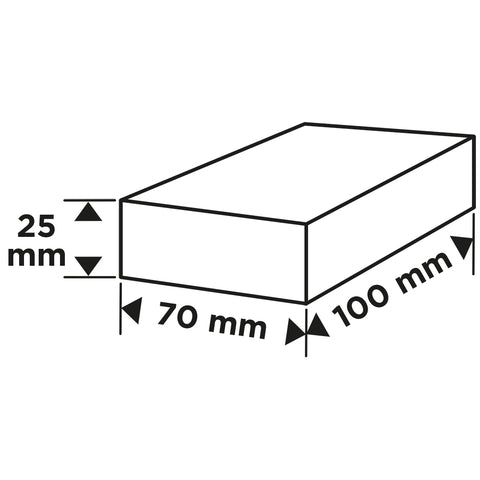 Csiszolószivacs 70x25x100mm, P180, min.rendelés: 3db