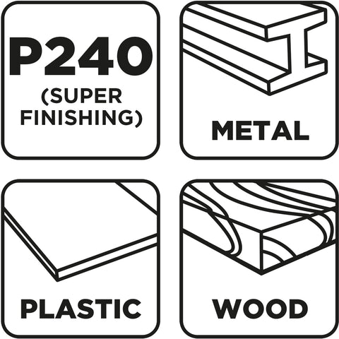 Csiszolószivacs 70x25x100mm, P240, min.rendelés: 3db