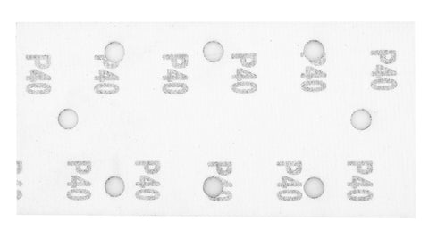 Csiszolópapír tépőzáras 93x185mm, P40, 8 lyukas, 5db