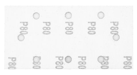 Csiszolópapír tépőzáras 93x185mm, P80, 8 lyukas, 5db