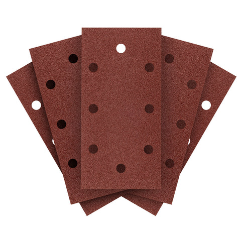 Csiszolópapír tépőzáras 93x185mm, P80, 8 lyukas, 5db
