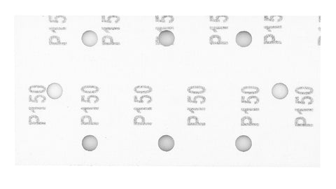 Csiszolópapír tépőzáras 93x185mm, P150, 8 lyukas, 5db