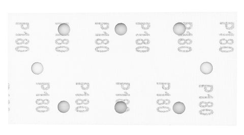 Csiszolópapír tépőzáras 93x185mm, P180, 8 lyukas, 5db