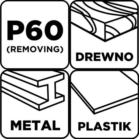 Csiszolópapír tépőzáras 93x230mm, P60, 5db, min.rendelés: 3db