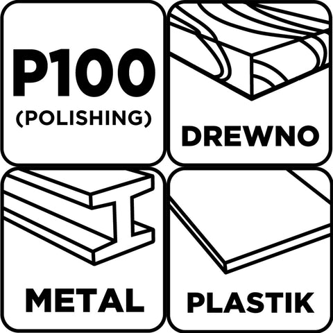 Csiszolópapír tépőzáras 93x230mm, P100, 5db, min.rendelés: 3db