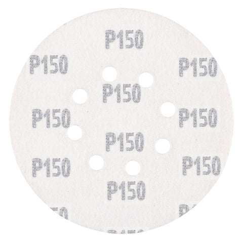 Csiszolókorong tépőzáras 150mm, P150, 8 lyukas, 5db