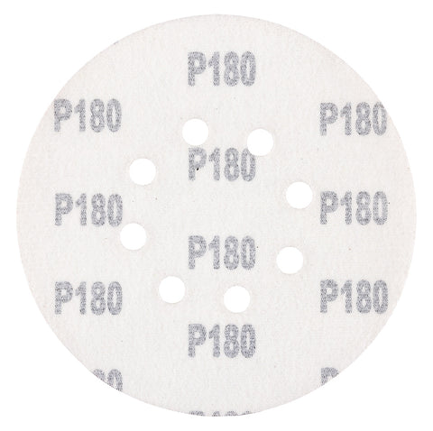 Csiszolókorong tépőzáras 150mm, P180, 8 lyukas, 5db
