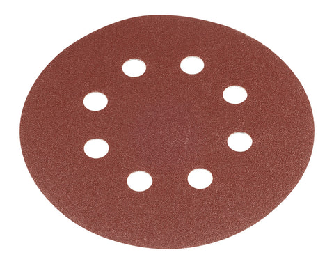 Csiszolókorong tépőzáras, 125mm, P80, 8 lyukkal, 5db, min. rendelés: 3cs