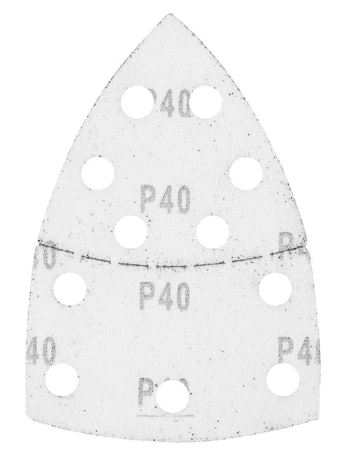 Csiszolópapír tépőzáras delta 102x152mm, P40, 11 lyukas, 5db, min. rendelés: 3cs