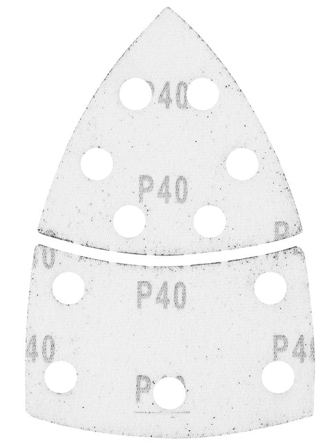 Csiszolópapír tépőzáras delta 102x152mm, P40, 11 lyukas, 5db, min. rendelés: 3cs