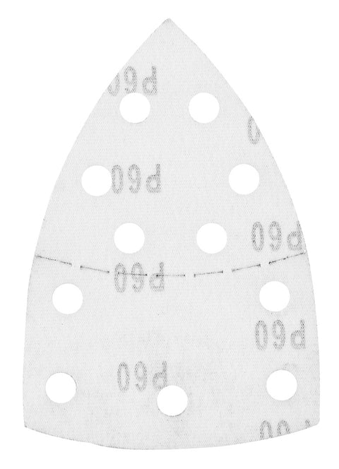 Csiszolópapír tépőzáras delta 102x152mm, P60, 11 lyukas, 5db, min. rendelés: 3cs