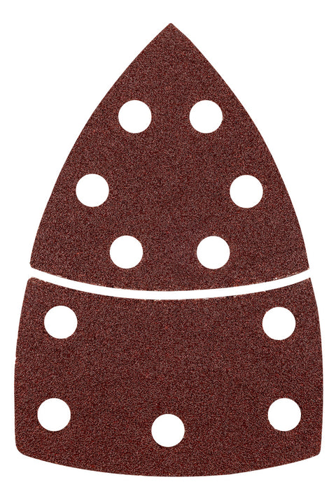 Csiszolópapír tépőzáras delta 102x152mm, P60, 11 lyukas, 5db, min. rendelés: 3cs