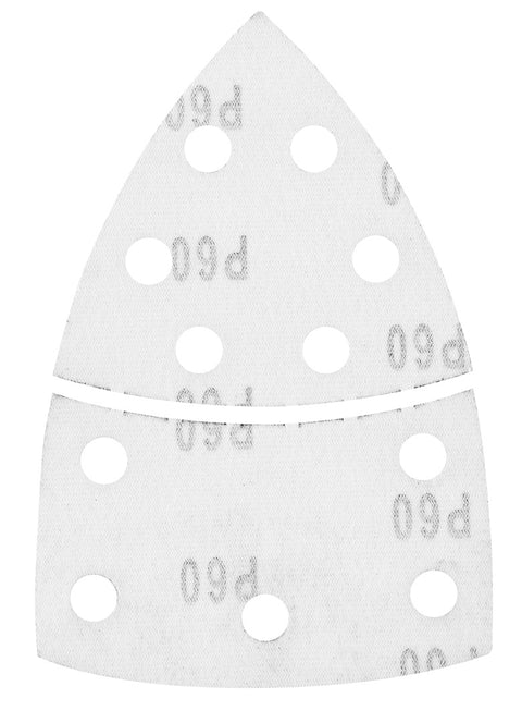 Csiszolópapír tépőzáras delta 102x152mm, P60, 11 lyukas, 5db, min. rendelés: 3cs