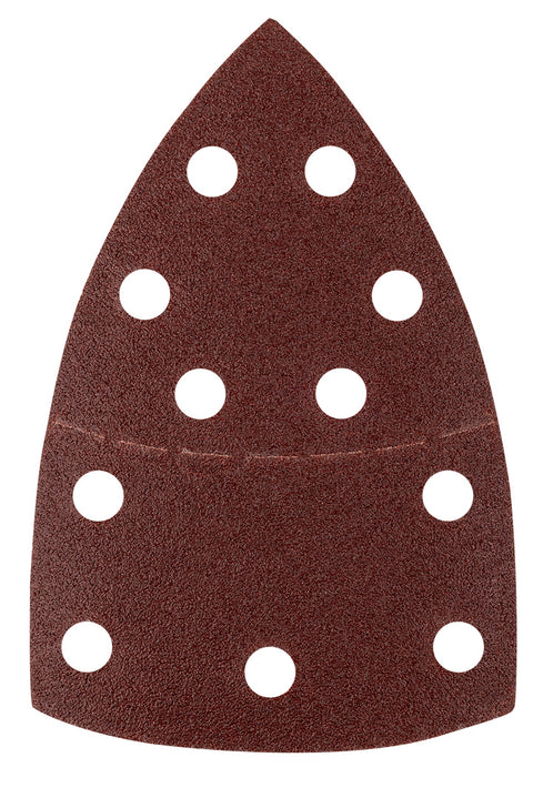 Csiszolópapír tépőzáras delta 102x152mm, P80, 11 lyukas, 5db, min. rendelés: 3cs