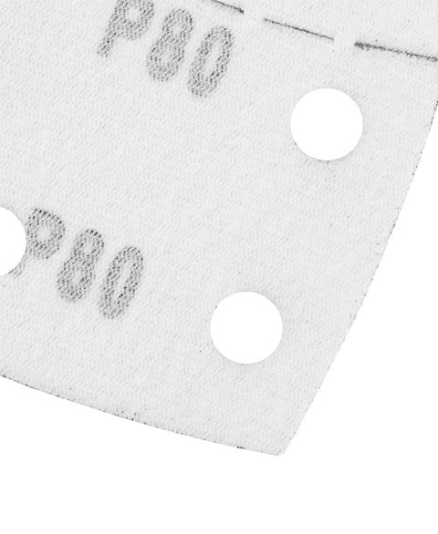Csiszolópapír tépőzáras delta 102x152mm, P80, 11 lyukas, 5db, min. rendelés: 3cs