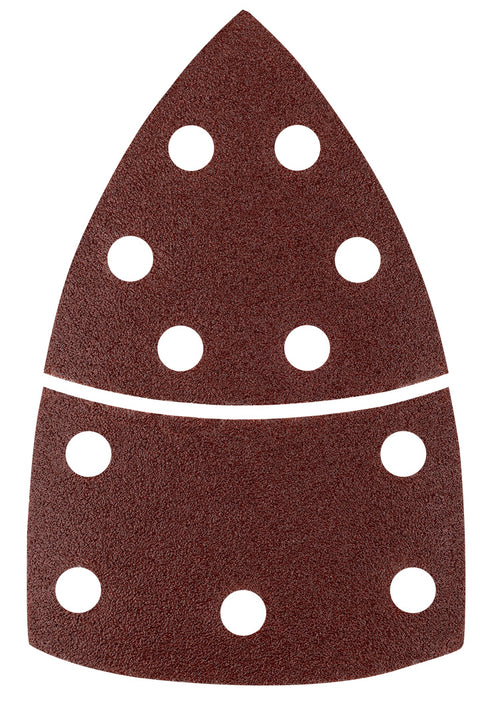 Csiszolópapír tépőzáras delta 102x152mm, P80, 11 lyukas, 5db, min. rendelés: 3cs