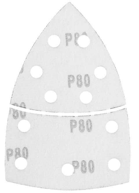 Csiszolópapír tépőzáras delta 102x152mm, P80, 11 lyukas, 5db, min. rendelés: 3cs