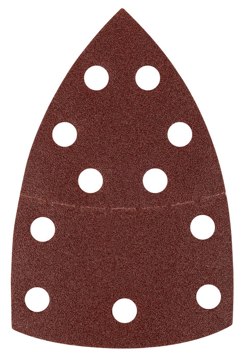 Csiszolópapír tépőzáras delta 102x152mm, P100, 11 lyukas, 5db, min. rendelés: 3cs