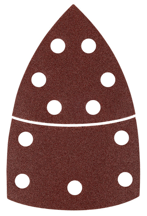 Csiszolópapír tépőzáras delta 102x152mm, P100, 11 lyukas, 5db, min. rendelés: 3cs