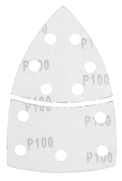 Csiszolópapír tépőzáras delta 102x152mm, P100, 11 lyukas, 5db, min. rendelés: 3cs