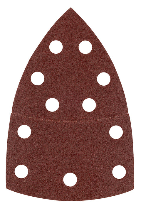 Csiszolópapír tépőzáras delta 102x152mm, P120, 11 lyukas, 5db, min. rendelés: 3cs