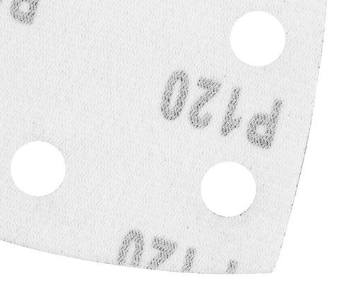 Csiszolópapír tépőzáras delta 102x152mm, P120, 11 lyukas, 5db, min. rendelés: 3cs