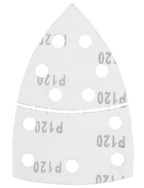 Csiszolópapír tépőzáras delta 102x152mm, P120, 11 lyukas, 5db, min. rendelés: 3cs