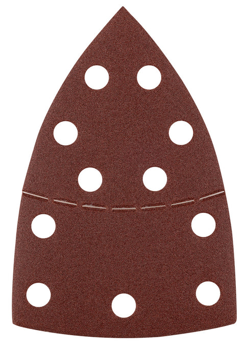 Csiszolópapír tépőzáras delta 102x152mm, P150, 11 lyukas, 5db, min. rendelés: 3cs