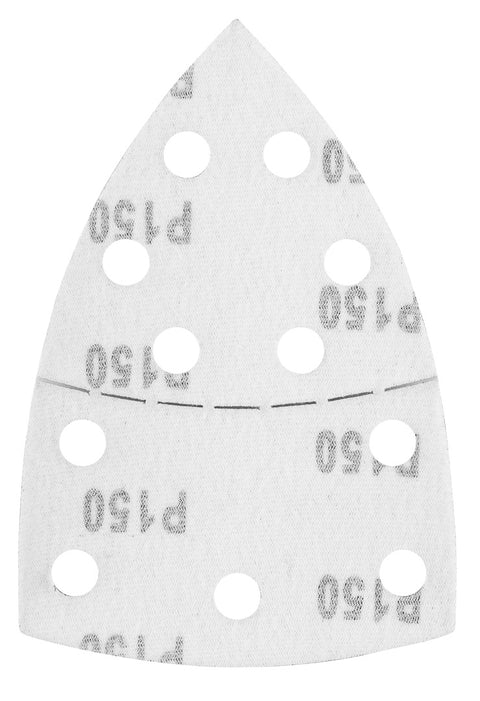 Csiszolópapír tépőzáras delta 102x152mm, P150, 11 lyukas, 5db, min. rendelés: 3cs