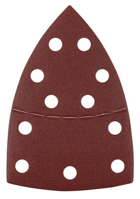 Csiszolópapír tépőzáras delta 102x152mm, P180, 11 lyukas, 5db, min. rendelés: 3cs