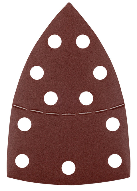 Csiszolópapír tépőzáras delta 102x152mm, P220, 11 lyukas, 5db, min. rendelés: 3cs