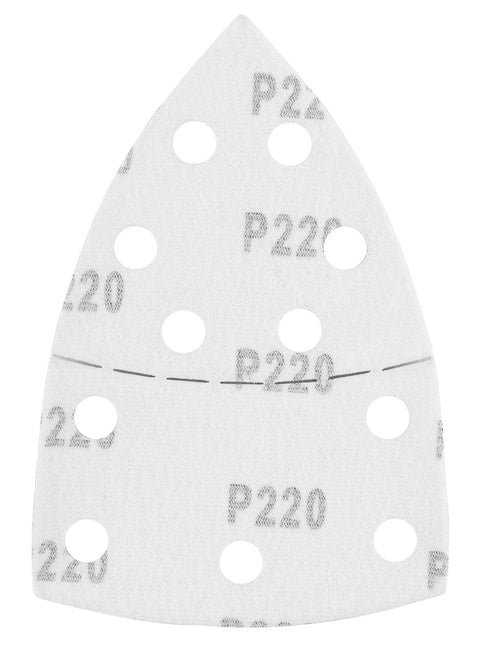 Csiszolópapír tépőzáras delta 102x152mm, P220, 11 lyukas, 5db, min. rendelés: 3cs