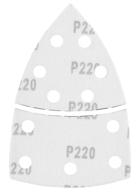 Csiszolópapír tépőzáras delta 102x152mm, P220, 11 lyukas, 5db, min. rendelés: 3cs