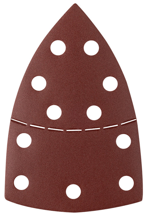 Csiszolópapír tépőzáras delta 102x152mm, P240, 11 lyukas, 5db, min. rendelés: 3cs
