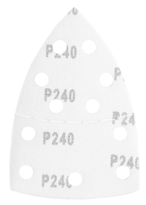 Csiszolópapír tépőzáras delta 102x152mm, P240, 11 lyukas, 5db, min. rendelés: 3cs