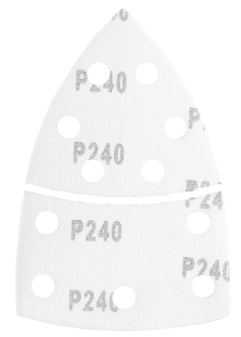 Csiszolópapír tépőzáras delta 102x152mm, P240, 11 lyukas, 5db, min. rendelés: 3cs